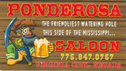 Ponderosa Saloon, 106 South C Street, Virginia City NV 89440, (775) 847-0757