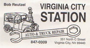Virginia City Station
351 North C St
Virginia City, NV 89440  
(775) 847-0309